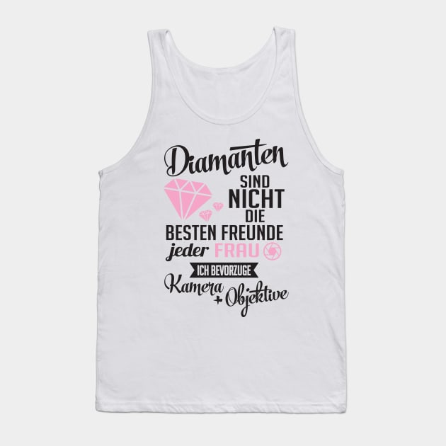 Diamanten kamera objektive (black) Tank Top by nektarinchen